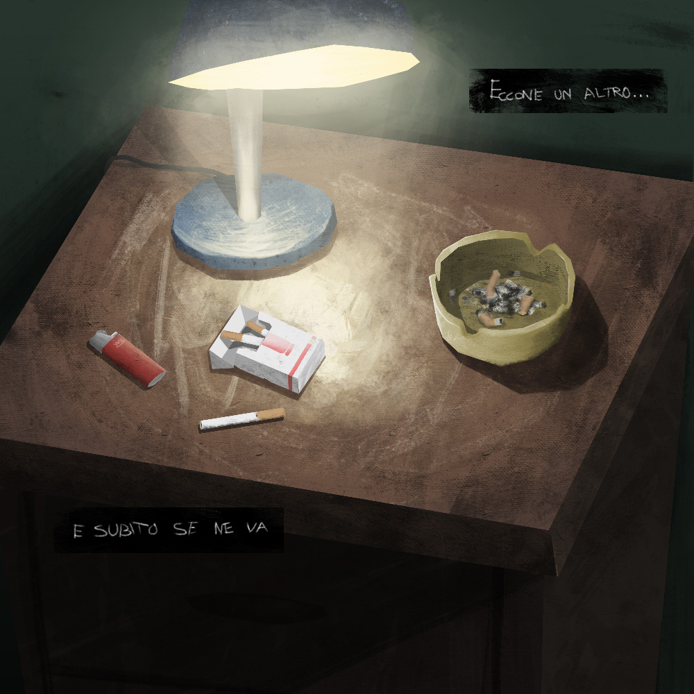 Bedside table - Painting